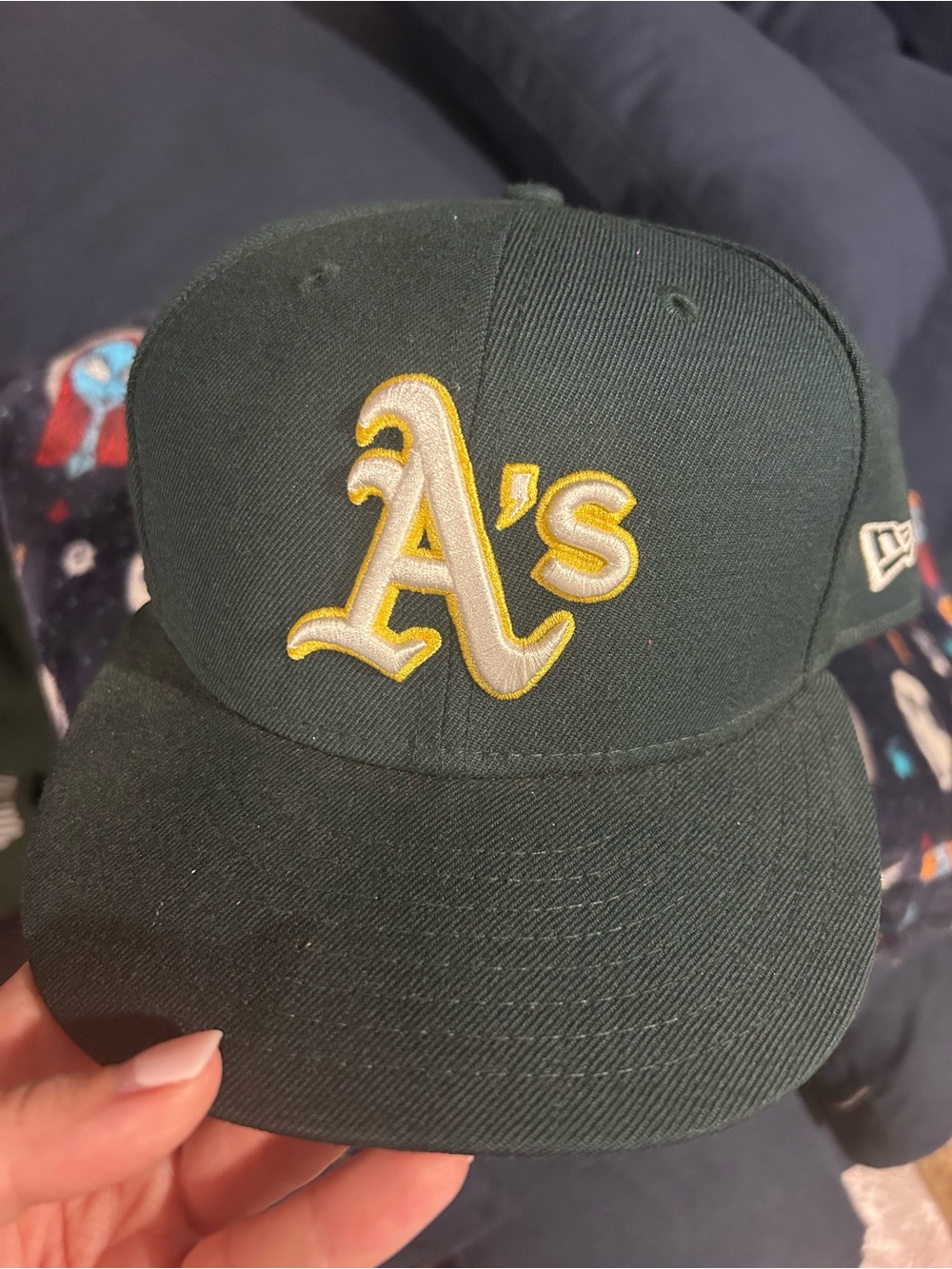 New Era Oakland A's Dark Green and Yellow Fitted Cap